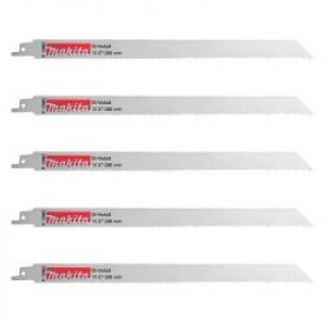Lot De 5 Lames De Scie Sabre Makita P 04983 Bi Metal Flexibles Pour Acier Et Inox 35 A 5 Mm