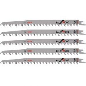 Lot De 5 Lames De Scie Sabre S 1542 K Bosch 2608650682 Pour Bois