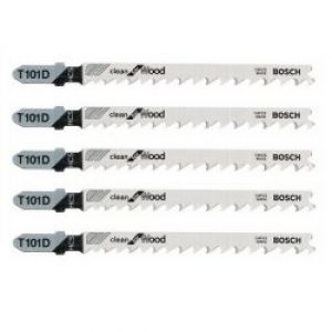 Lot De 5 Lames De Scie Sauteuse T 101 D Bosch 2608630032 Pour Bois