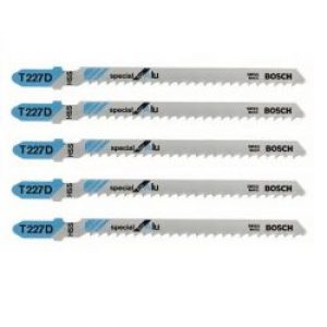 Lot De 5 Lames De Scie Sauteuse T 227 D Bosch 2608631030 Special For Alu