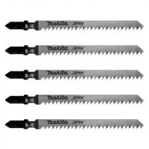 Lot De 5 Lames Makita A 85628 Pour Scie Sauteuse Bois Contre Plaque Et Pvc 3 A 65Mm