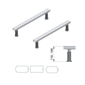 Mabo WF BASIC Pied de baignoire en Rectangle, ovale et hexagone en acrylique (101350)