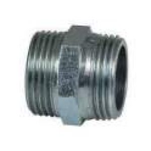 Mamelon chromé double mâle 20×27 / 20×27