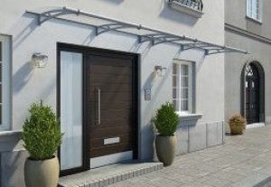 Marquise pour Porte d’Entrée Acier/Polycarbonate Aquila 4100 (4,12 m)