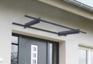 Marquise pour Porte d’Entrée Aluminium et Acrylique Nancy 2050
