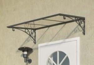 Marquise pour Porte d’Entrée Aluminium et Polycarbonate Igni