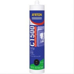 Mastic colle réfractaire C 1500 Ayrton noir – 310ml – AYRTON