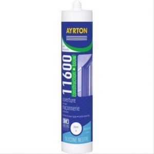 Mastic construction silicone 11600 noir – 24 cartouches de 300ml – AYRTON
