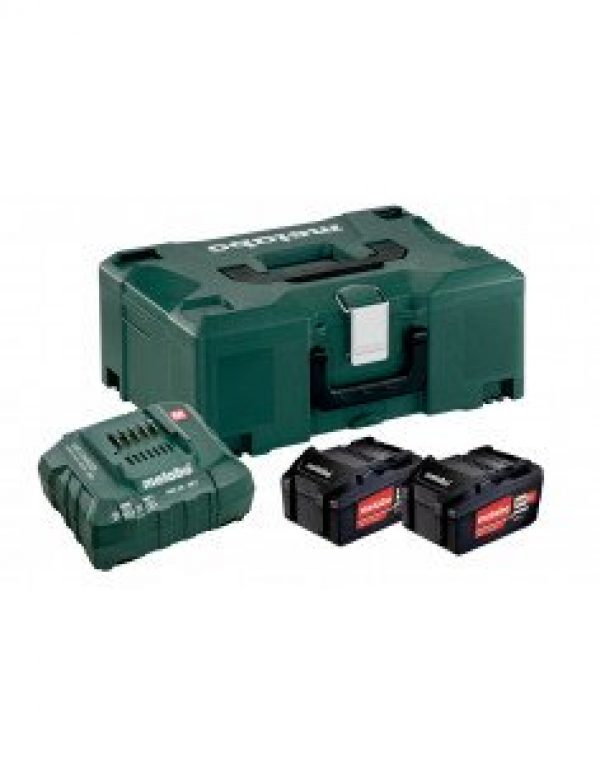 METABO – Pack 2 batteries 18V + 1 chargeur en coffret METALOC