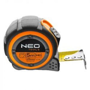Metre A Ruban Neo Tools 67 185 Bi Matieres Nylon 5 M X 25 Mm