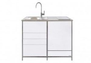 Meuble Bas de Cuisine en Acier à Équiper en Électroménager – SSC 813