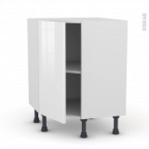 Meuble De Cuisine Angle Bas Bora Blanc 1 Porte N19 L40 Cm L65 X H70 X P37Cm