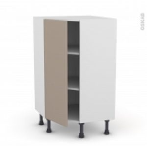 Meuble De Cuisine Angle Bas Ginko Taupe 1 Porte N23 L40 Cm L65 X H92 X P37 Cm