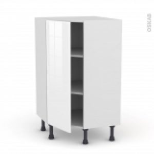 Meuble De Cuisine Angle Bas Iris Blanc 1 Porte N23 L40 Cm L65 X H92 X P37Cm