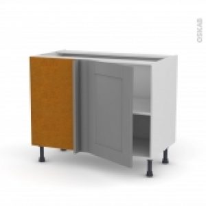 Meuble De Cuisine Angle Bas Reversible Filipen Gris 1 Porte N20 L50 Cm L100 X H70 X P58 Cm
