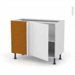 Meuble De Cuisine Angle Bas Reversible Ginko Blanc 1 Porte N20 L50 Cm L100 X H70 X P58 Cm