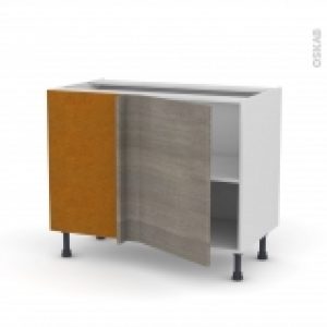 Meuble De Cuisine Angle Bas Reversible Stilo Noyer Naturel 1 Porte N20 L50 Cm L100 X H70 X P58 Cm