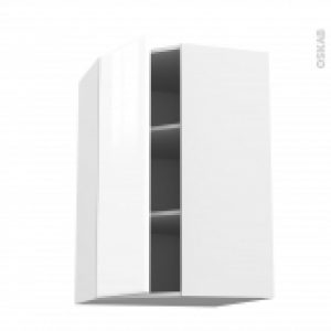 Meuble De Cuisine Angle Haut Iris Blanc 1 Porte N23 L40 Cm L65 X H92 X P37 Cm