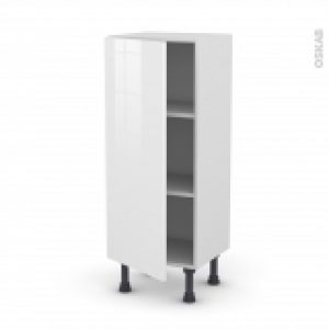 Meuble De Cuisine Bas Bora Blanc 1 Porte L40 X H92 X P37 Cm