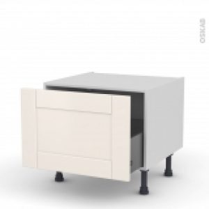 Meuble De Cuisine Bas Coulissant Filipen Ivoire 1 Porte L60 X H41 X P58 Cm