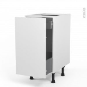 Meuble De Cuisine Bas Coulissant Ginko Blanc 1 Porte 1 Tiroir A L Anglaise L40 X H70 X P58 Cm