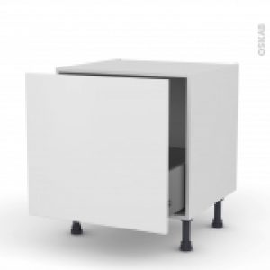 Meuble De Cuisine Bas Coulissant Ginko Blanc 1 Porte L60 X H57 X P58 Cm