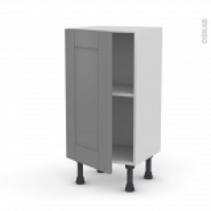 Meuble De Cuisine Bas Filipen Gris 1 Porte L40 X H70 X P37 Cm
