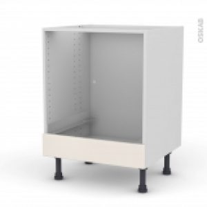 Meuble De Cuisine Bas Four Filipen Ivoire Bandeau Bas L60 X H70 X P58 Cm