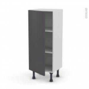 Meuble De Cuisine Bas Ginko Gris 1 Porte L40 X H92 X P37 Cm