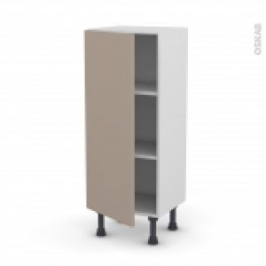 Meuble De Cuisine Bas Ginko Taupe 1 Porte L40 X H92 X P37 Cm