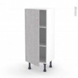 Meuble De Cuisine Bas Hoda Beton 1 Porte L40 X H92 X P37 Cm