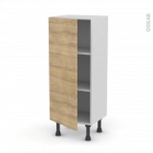 Meuble De Cuisine Bas Hosta Chene Naturel 1 Porte L40 X H92 X P37 Cm