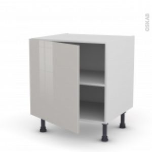 Meuble De Cuisine Bas Ivia Gris 1 Porte L60 X H57 X P58 Cm