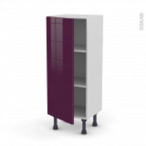 Meuble De Cuisine Bas Keria Aubergine 1 Porte L40 X H92 X P37 Cm
