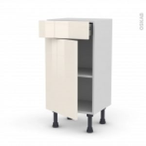 Meuble De Cuisine Bas Keria Ivoire 1 Porte 1 Tiroir L40 X H70 X P37 Cm