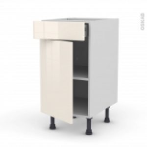 Meuble De Cuisine Bas Keria Ivoire 1 Porte 1 Tiroir L40 X H70 X P58 Cm