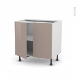 Meuble De Cuisine Bas Keria Moka 2 Portes L80 X H70 X P58 Cm