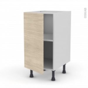 Meuble De Cuisine Bas Stilo Noyer Blanchi 1 Porte L40 X H70 X P58 Cm