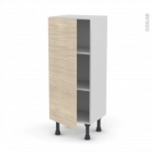 Meuble De Cuisine Bas Stilo Noyer Blanchi 1 Porte L40 X H92 X P37 Cm