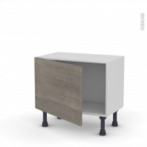 Meuble De Cuisine Bas Stilo Noyer Naturel 1 Porte L60 X H41 X P37 Cm