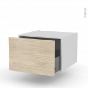 Meuble De Cuisine Bas Suspendu Stilo Noyer Blanchi 1 Casserolier L60 X H41 X P58 Cm