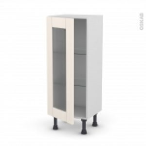 Meuble De Cuisine Bas Vitre Filipen Ivoire 1 Porte L40 X H92 X P37 Cm