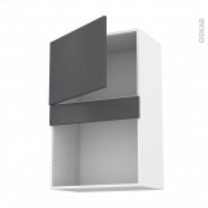 Meuble De Cuisine Haut Mo Encastrable Niche 38 Ginko Gris 1 Porte L60 X H92 X P37 Cm