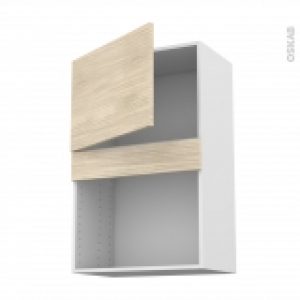 Meuble De Cuisine Haut Mo Encastrable Niche 38 Stilo Noyer Blanchi 1 Porte L60 X H92 X P37 Cm