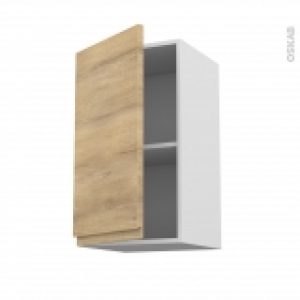 Meuble De Cuisine Haut Ouvrant Ipoma Chene Naturel 1 Porte L40 X H70 X P37 Cm