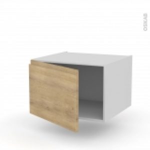Meuble De Cuisine Haut Ouvrant Ipoma Chene Naturel 1 Porte L60 X H41 X P58 Cm