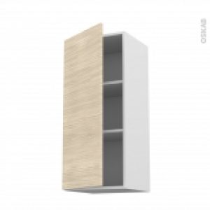 Meuble De Cuisine Haut Ouvrant Stilo Noyer Blanchi 1 Porte L40 X H92 X P37 Cm
