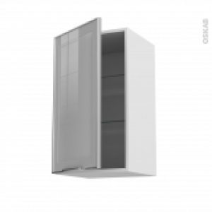 Meuble De Cuisine Haut Ouvrant Vitre Facade Alu 1 Porte L40 X H70 X P37 Cm Sokleo