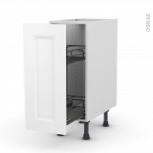 Meuble De Cuisine Range Epice Epoxy Static Blanc 1 Porte L30 X H70 X P58 Cm