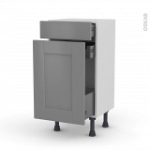 Meuble De Cuisine Range Epice Filipen Gris 3 Tiroirs L40 X H70 X P37 Cm